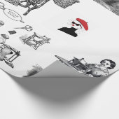 Glanzend naaigarnaal opvulpapier cadeaupapier (Hoek)