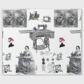 Glanzend naaigarnaal opvulpapier cadeaupapier (Vlak)