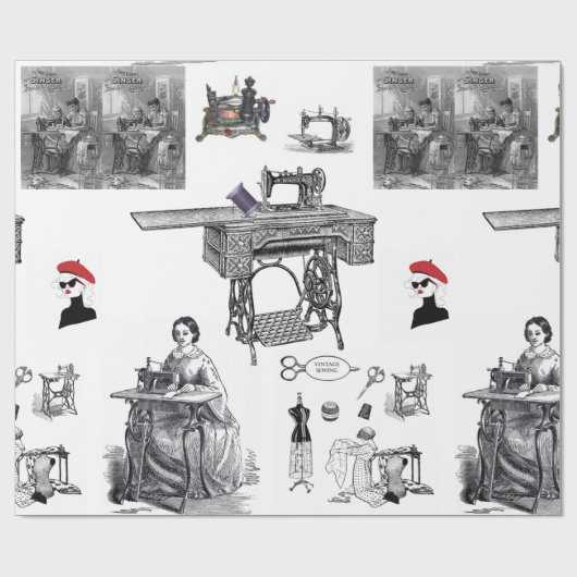 Glanzend  naaigarnaal opvulpapier cadeaupapier (Vlak)