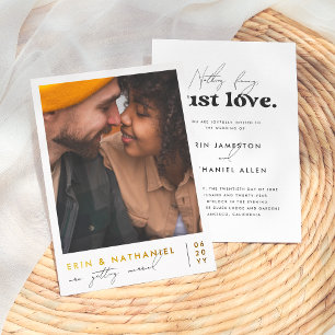 Glanzend Niets Bijzonders Alleen Liefde Retro Brui Folie Uitnodiging