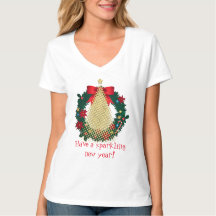 Glanzend Nieuwjaarsfeest T-shirt