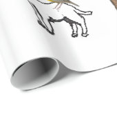 Glanzend omlooppapier, schapenpalmwolken cadeaupapier (Rol Hoek)