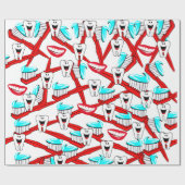 Glanzend omlooppapier, tandpasta Toothborsteltande Cadeaupapier (Vlak)