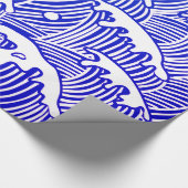 Glanzend omslagpapier, 30 x 6' JAPANS WAVE Cadeaupapier (Hoek)