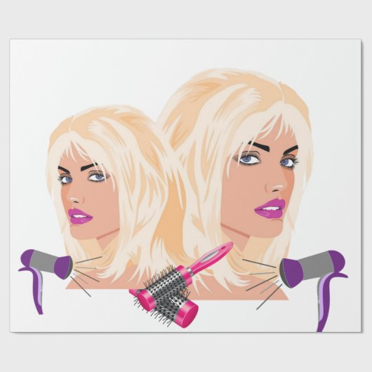 Glanzend omslagpapier, piekfijn zout cadeaupapier (Vlak)