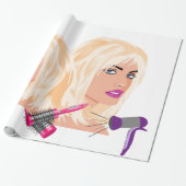 Glanzend omslagpapier, piekfijn zout cadeaupapier (Uitgerold)