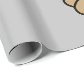 Glanzend omslagpapier, verrassende hond cadeaupapier (Rol Hoek)