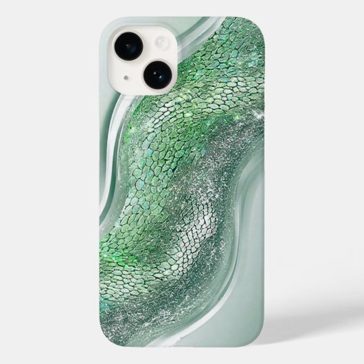 Glanzend Oppervlak Met Organische Patronen Case-Mate iPhone Case (Achterkant)