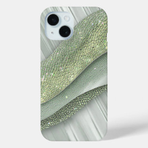 Glanzend Oppervlak Met Organische Patronen iPhone 15 Case