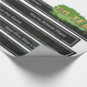 Glanzend oprappen van papiersport behalen cadeaupapier (Hoek)