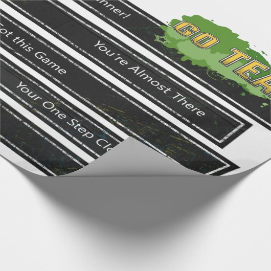 Glanzend oprappen van papiersport behalen cadeaupapier (Hoek)