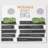 Glanzend oprappen van papiersport behalen cadeaupapier (Vlak)