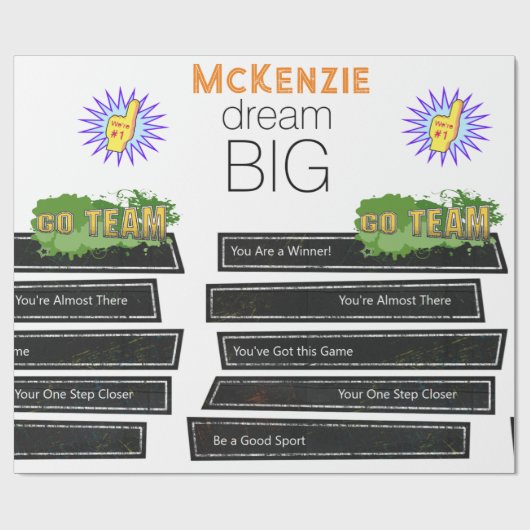 Glanzend oprappen van papiersport behalen cadeaupapier (Vlak)