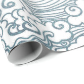 Glanzend opvulpapier, 30 x 6' JAPANSE CLOUDS Cadeaupapier (Rol Hoek)