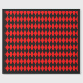 Glanzend opvulpapier, 30 x 6' RED HARLEQUIN Cadeaupapier (Vlak)
