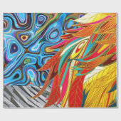 Glanzend opvulpapier, Abstract Cadeaupapier (Vlak)