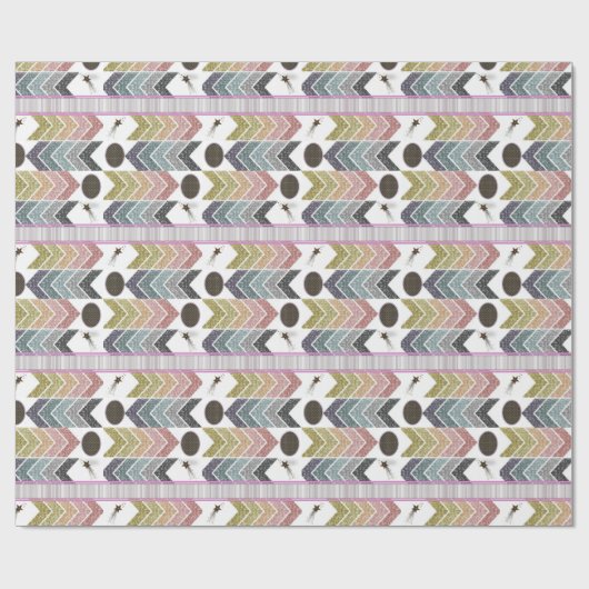 Glanzend opvulpapier Abstract Cadeaupapier (Vlak)