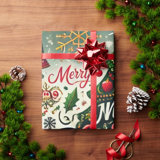 Glanzend opvulpapier cadeaupapier (Feestdagen Geschenken)