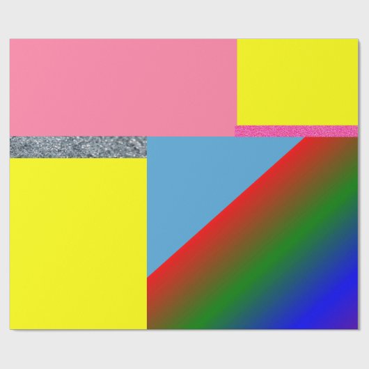 Glanzend opvulpapier cadeaupapier (Vlak)