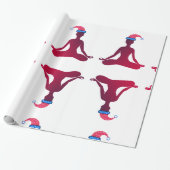 Glanzend opvulpapier cadeaupapier (Uitgerold)