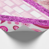 Glanzend opvulpapier cadeaupapier (Hoek)