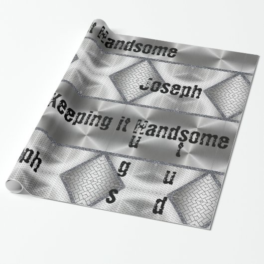 Glanzend opvulpapier, grijs om het handig te houde cadeaupapier (Uitgerold)