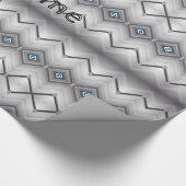 Glanzend opvulpapier, grijs om het handig te houde cadeaupapier (Hoek)