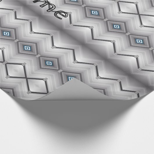 Glanzend opvulpapier, grijs om het handig te houde cadeaupapier (Hoek)