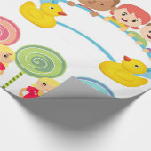 Glanzend opvulpapier, kinderopvang cadeaupapier (Hoek)