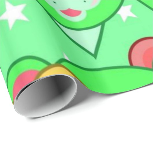 Glanzend opvulpapier kleurig teddybeer cadeaupapier (Rol Hoek)