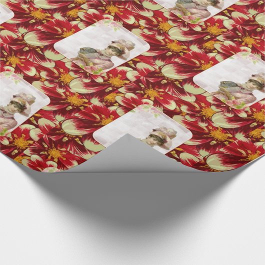 Glanzend opvulpapier, Victoriaans Cadeaupapier (Hoek)