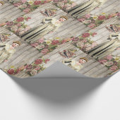 Glanzend opvulpapier Victoriaans Cadeaupapier (Hoek)