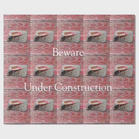 Glanzend opvulpapier, wielBarrow Beware Cadeaupapier (Vlak)