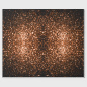 Glanzend oranje bruin koper cadeaupapier (Vlak)