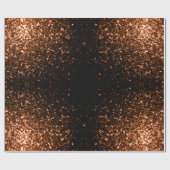 Glanzend oranje bruin koper cadeaupapier (Vlak)