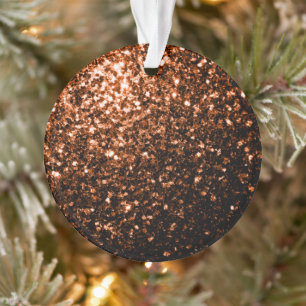 Glanzend oranje bruin koper ornament