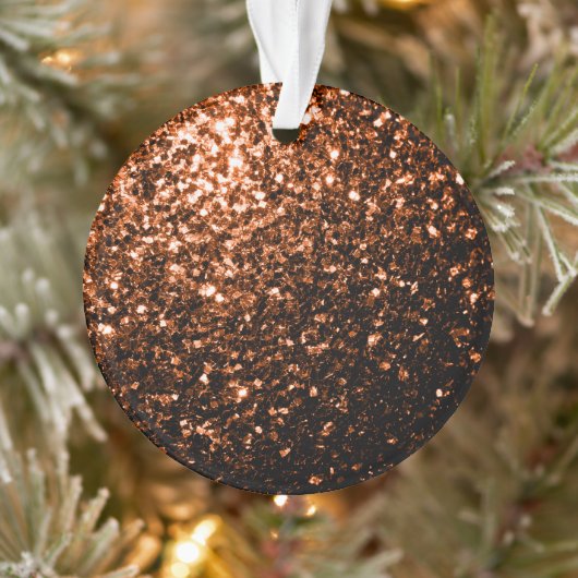 Glanzend oranje bruin koper ornament (Boom)