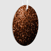 Glanzend oranje bruin koper ornament (voorkant)