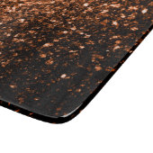 Glanzend oranje bruin koper snijplank (Hoek)