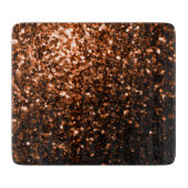 Glanzend oranje bruin koper snijplank (Voorkant)