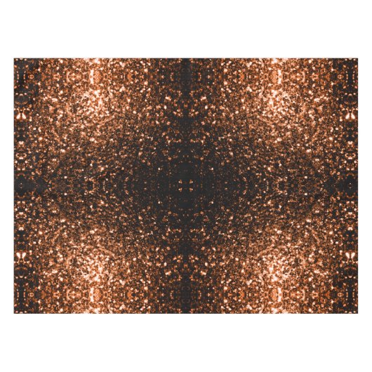 Glanzend oranje bruin koper tafelkleed (Voorkant (Horizontaal))