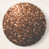 Glanzend oranje bruin koper zandsteen onderzetter (Voorkant)