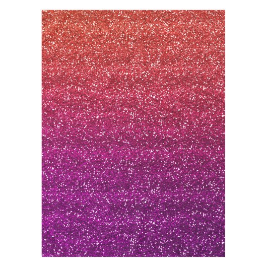 Glanzend oranje en paarse verloop glitters tafelkleed (Voorkant)