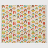 Glanzend overlooppapier voor kippen cadeaupapier (Vlak)