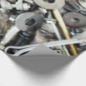 Glanzend overlooppapier voor noten en bolt cadeaupapier (Hoek)