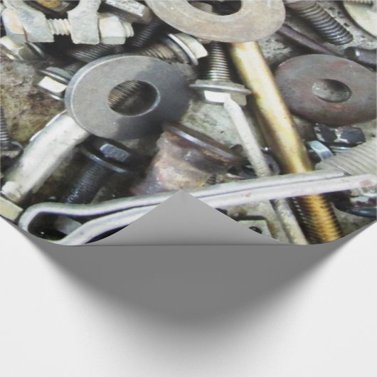 Glanzend overlooppapier voor noten en bolt cadeaupapier (Hoek)