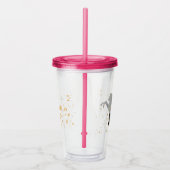 Glanzend Paard Acryl Drinkbeker (Rechts)