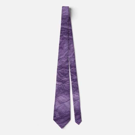 glanzend paars gerimpeld papier stropdas (Voorkant)