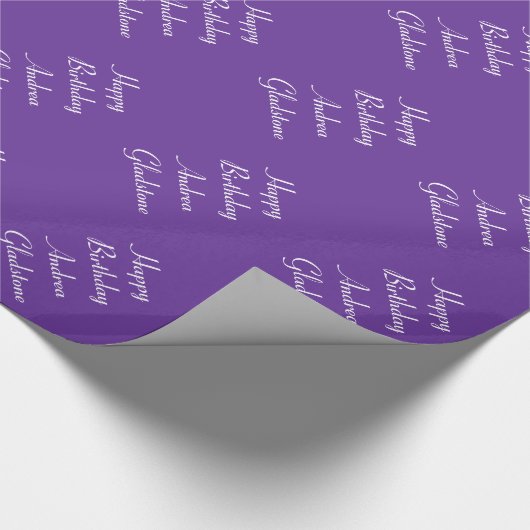 Glanzend paars zeemeerdag papier (Hoek)