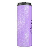 Glanzend Paarse Folie rooster Thermosbeker (Achterkant)